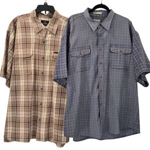 Lot of 2 Mens 3XL Short Sleeve Shirts RedHead Cabela's Work Casual See Descrip.‎